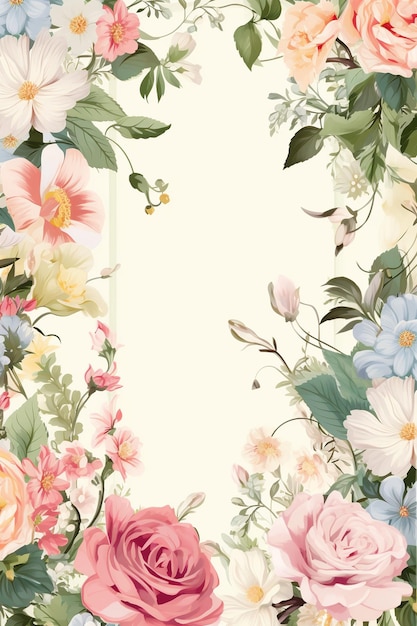 빈티지 플로럴 카드 (Vintage Floral Card) 는 파스텔 꽃과 렌즈로 장식된 빈티지 스타일의 카드입니다.