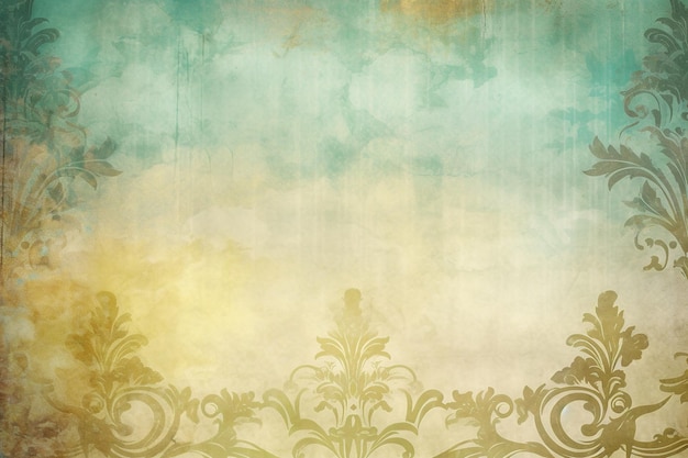 Photo vintage floral pattern background