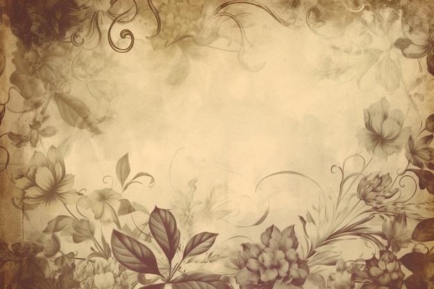 Vintage floral pattern background