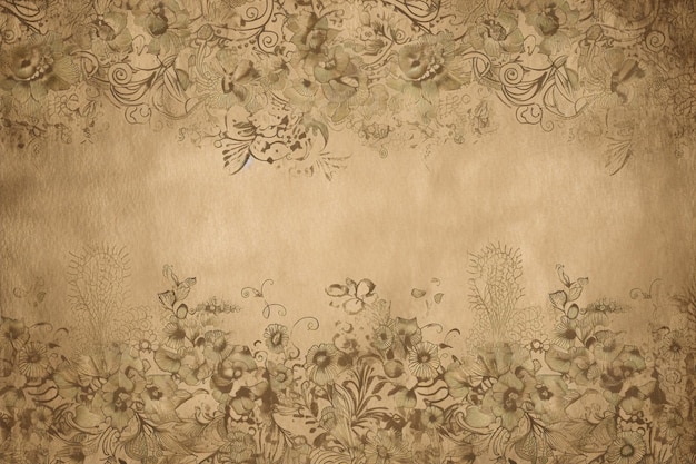 Photo vintage floral pattern background