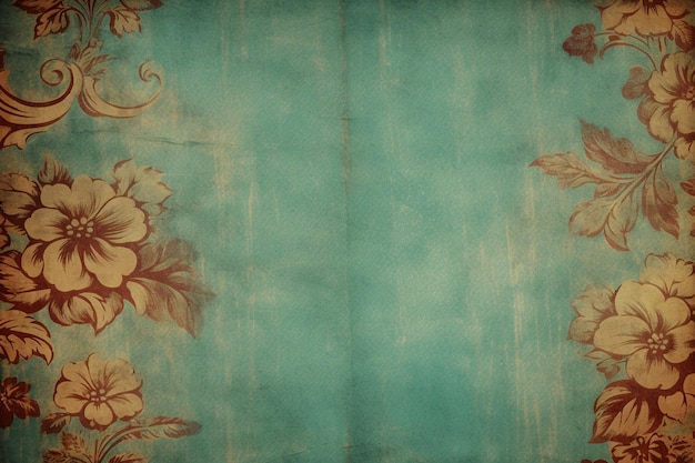 Photo vintage floral pattern background