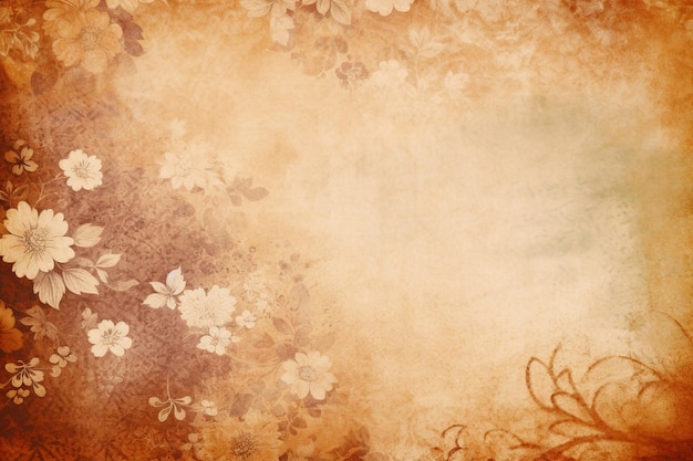 vintage floral pattern background