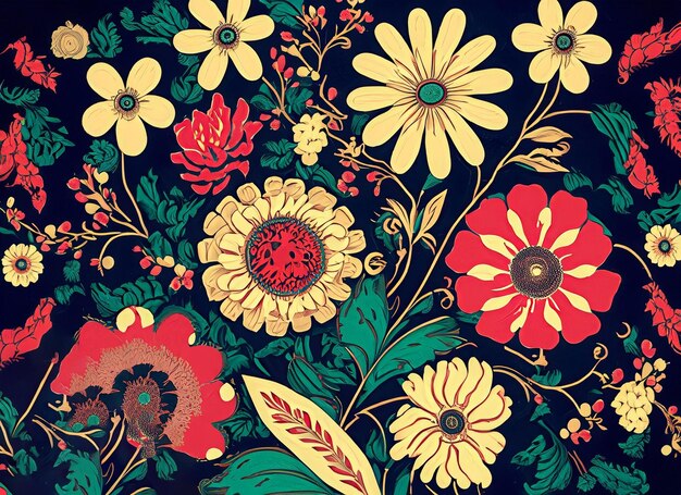 Vintage floral pattern