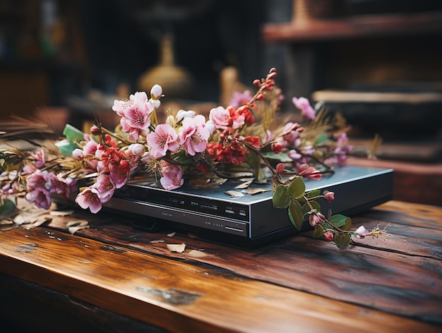 vintage floralHD 8K wallpaper Stock Photographic Image