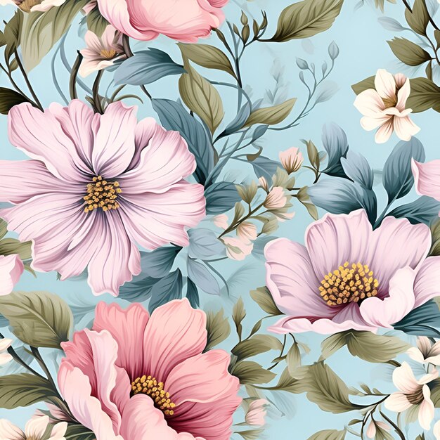 Vintage flower pattern