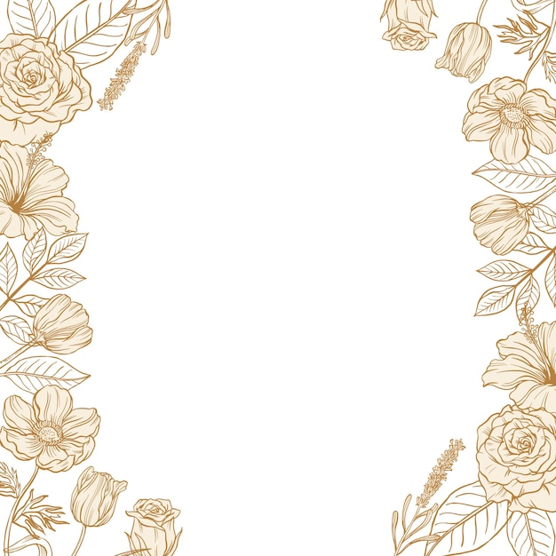 vintage flowers png collage element aesthetic botanical