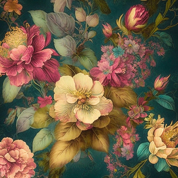 Photo vintage flowers