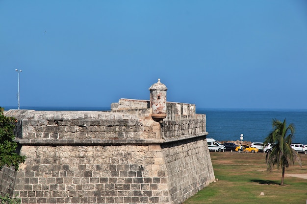 The vintage fortress in Cartagena Colombia