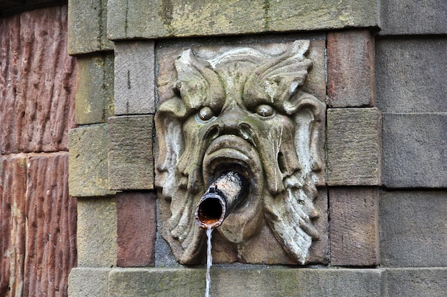 The vintage fountain in Stockholm Sweden