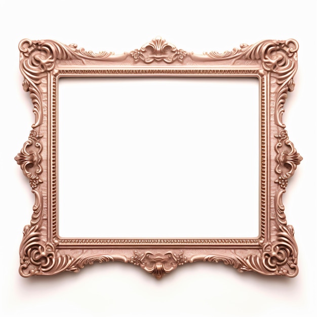 Vintage frame geïsoleerd op witte achtergrond