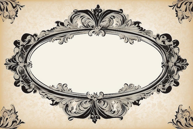 Foto vintage frame in victoriaanse stijl voor ontwerp als achtergrond