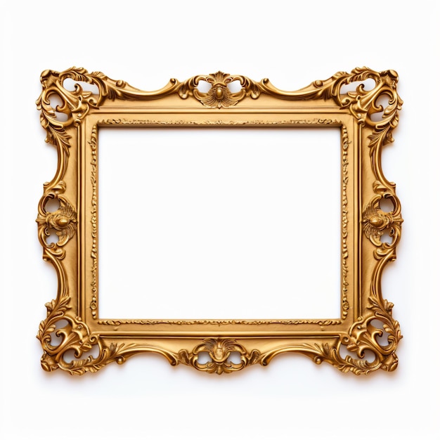 Vintage frame isolated on white background