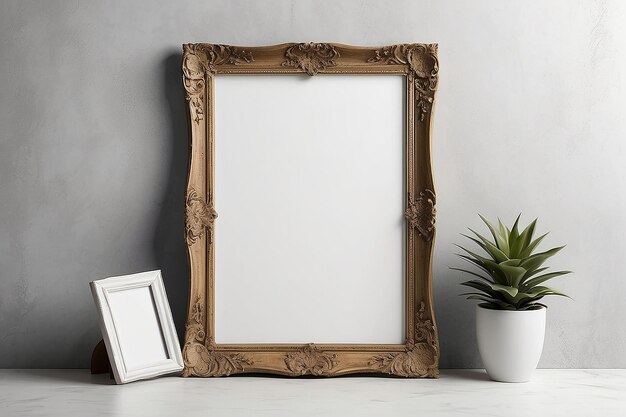 Vintage Frame Mockup met lege witte ruimte voor het plaatsen van uw ontwerp