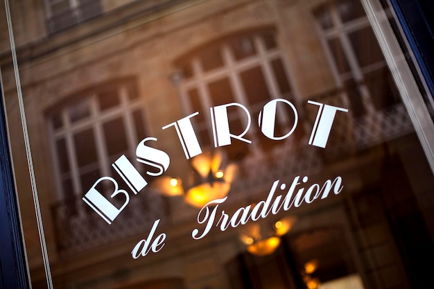 Photo vintage french bistro