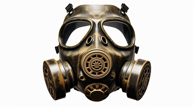 Vintage Gas Mask isolated on white background