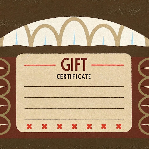Vintage Gift Certificate