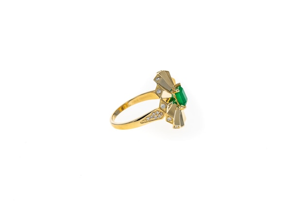 Vintage Gold Emerald Ring