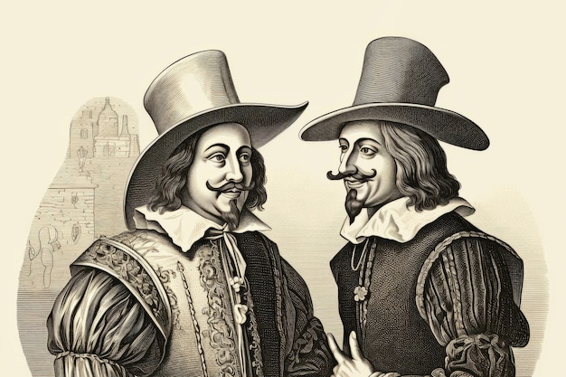 Foto vintage gravure portret van guy fawkes die plannen maakte om westminster palace op te blazen