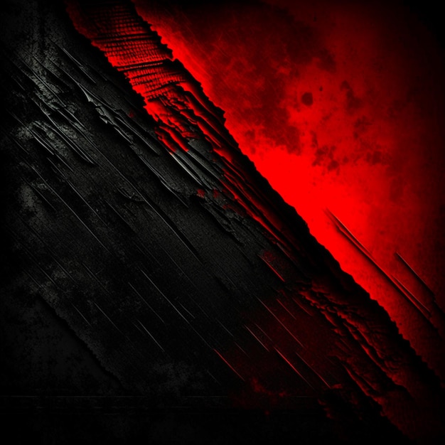 Vintage grunge black and red concrete abstract texture studio wall background