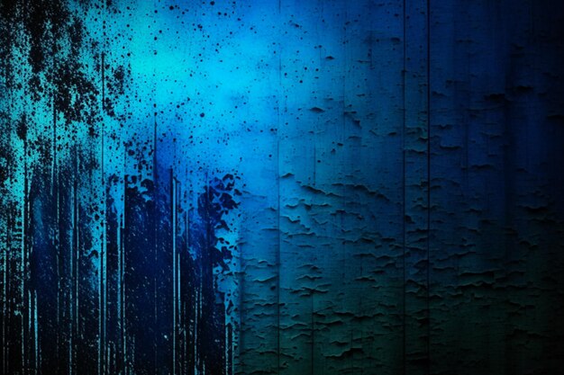 Vintage grunge blue concrete texture studio wall background