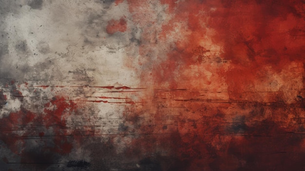 Vintage Grunge Distressed Red Wallpaper met artistiek contrast