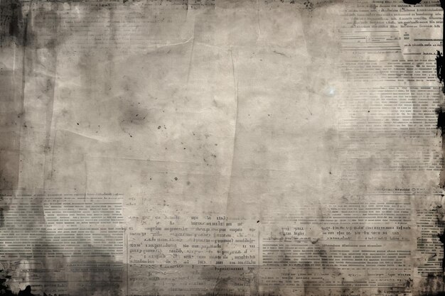 Photo vintage grunge newspaper texture for retro designs