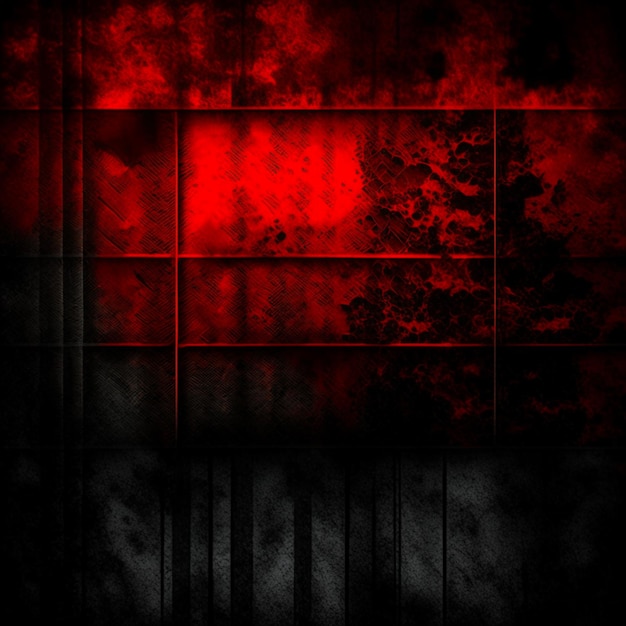 Vintage grunge zwart en rood beton abstracte textuur studio muur achtergrond