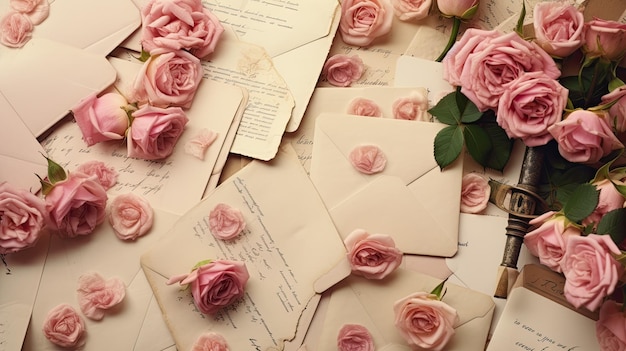 vintage handwritten letters