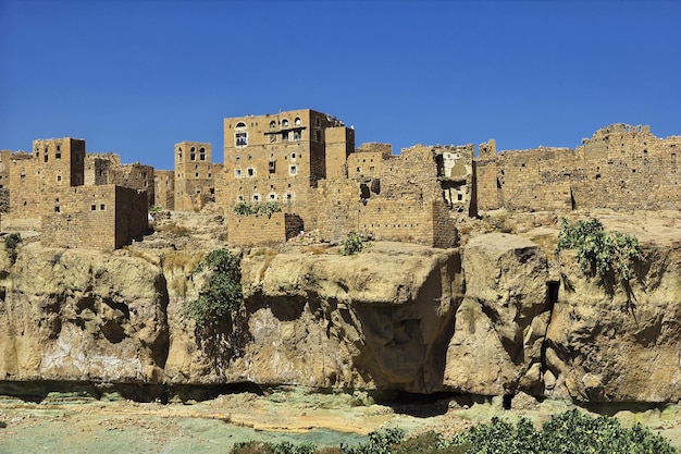 The vintage house in the small village close Sana'a Yemen