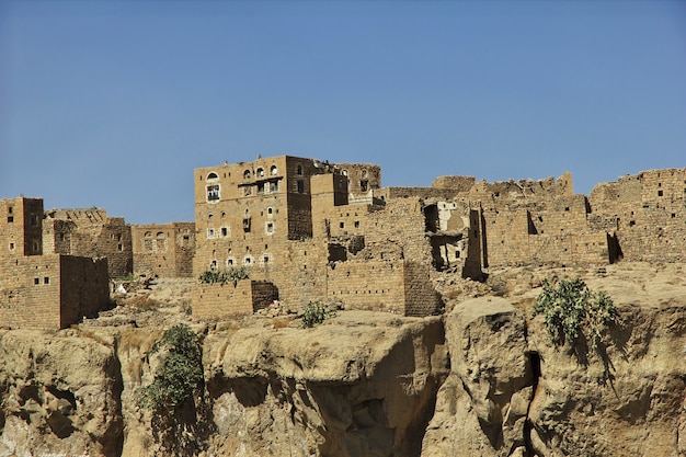 The vintage house in the small village close Sana'a, Yemen