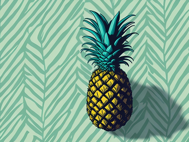 vintage illustration of pineapple