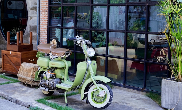 Vintage Italiaanse scooter van de Lambretta