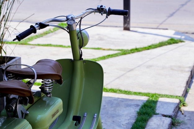 Vintage Italiaanse scooter van de Lambretta