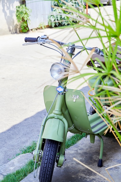 Photo vintage italian scooter of the lambretta