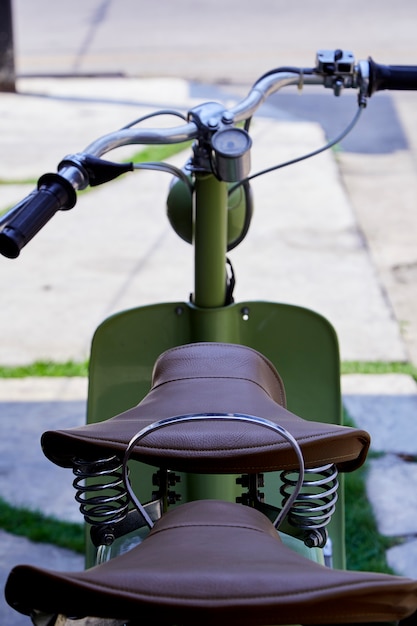 Photo vintage italian scooter of the lambretta