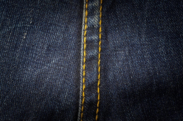 Vintage jeans sewing line texture