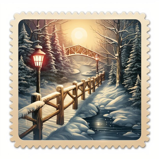 Vintage kerststempel