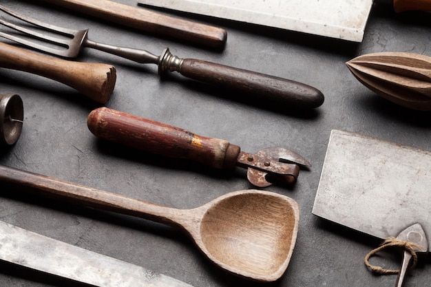 Photo vintage kitchen utensils