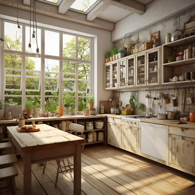 vintage kitchen