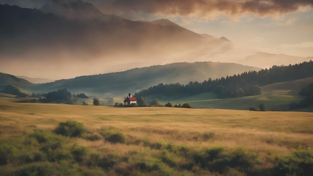 Vintage landschap achtergrond erg cool