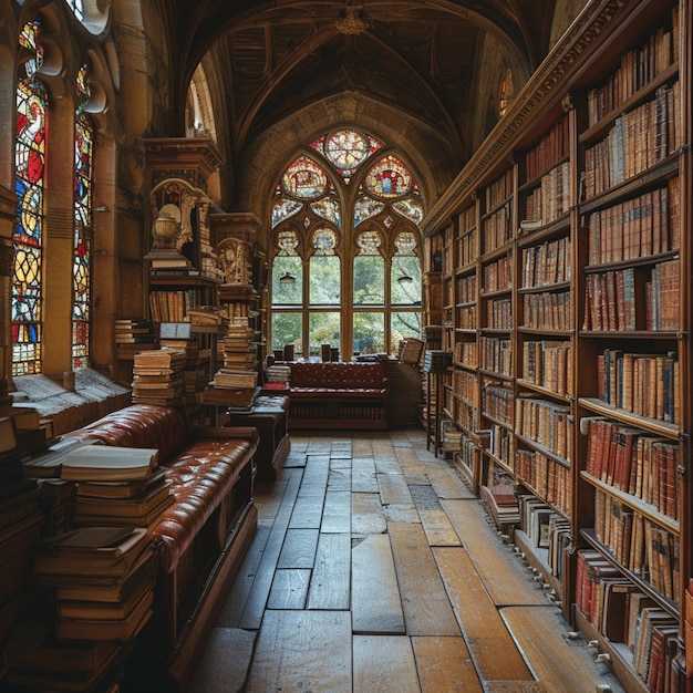 Vintage leatherbound books