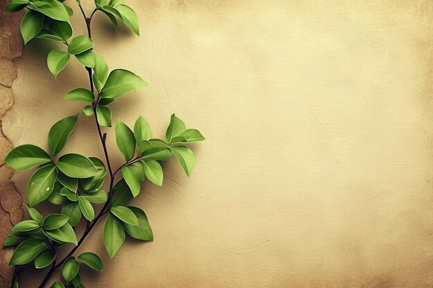 Photo vintage leaves background