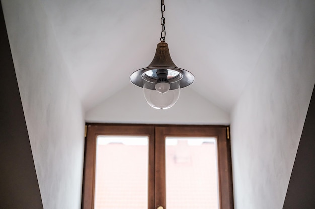 Vintage light bulbs in interior