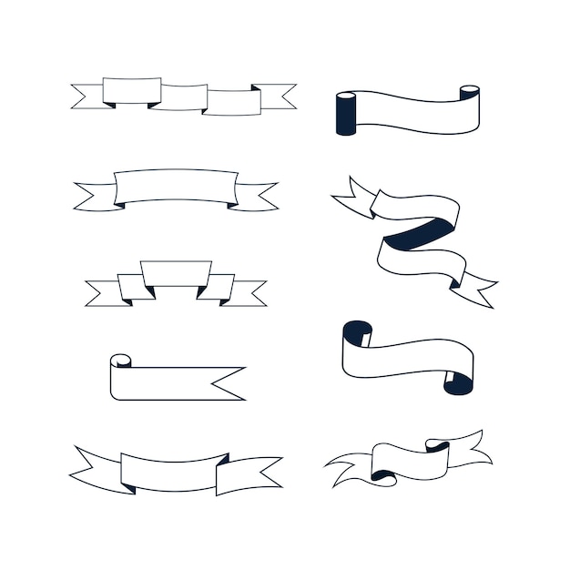Vintage lint set Vector illustratie