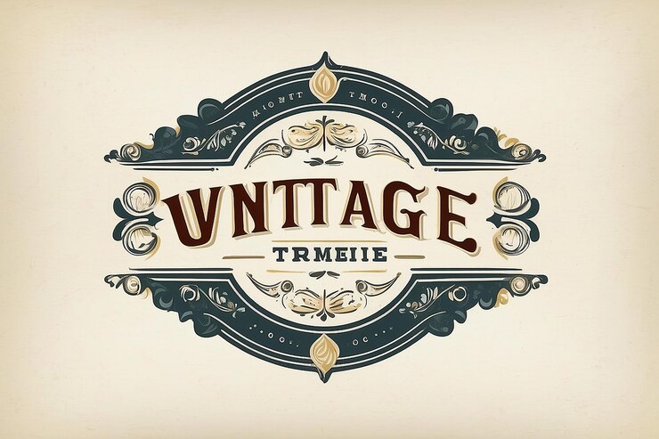 Foto vintage logo sjabloon