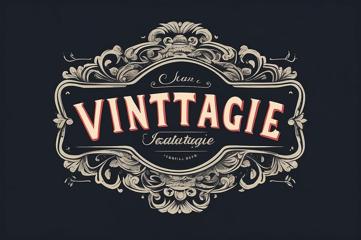 Foto vintage logo sjabloon