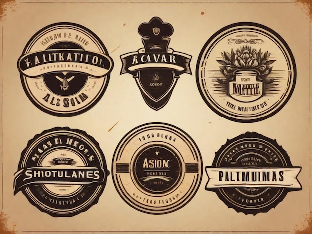 Vintage logos can be used in any vintage style brand