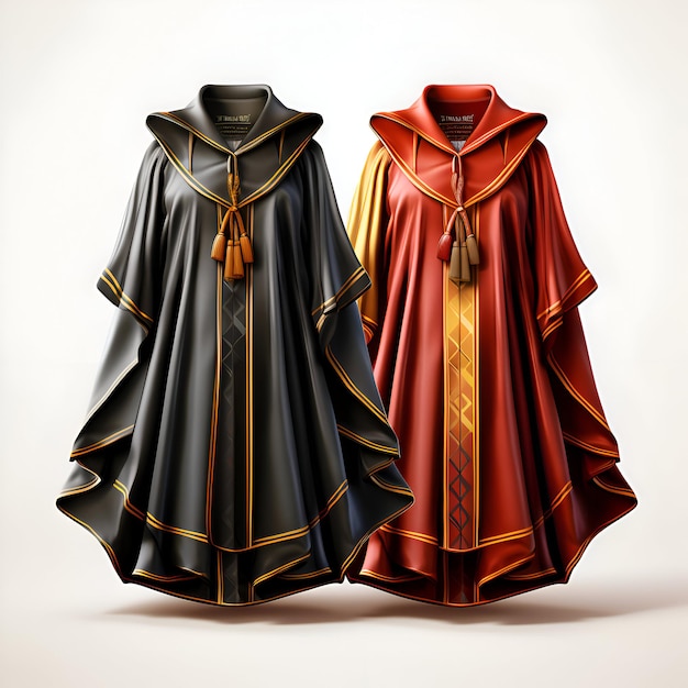 Vintage medieval costume 3d render illustration on white background