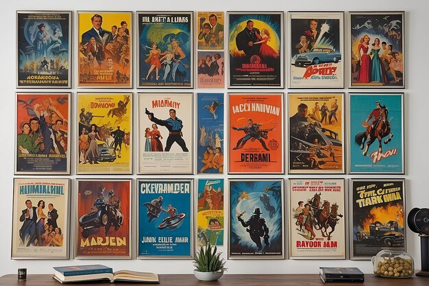 Vintage Movie Poster Wall