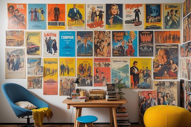 Vintage Movie Poster Wall